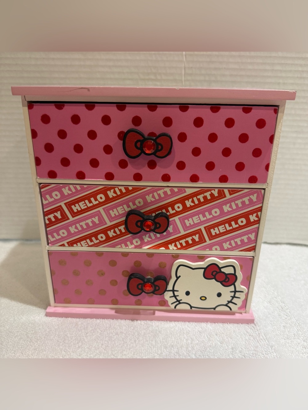 Vintage 1976 Sanrio Hello Kitty - Drawers Storage  RARE